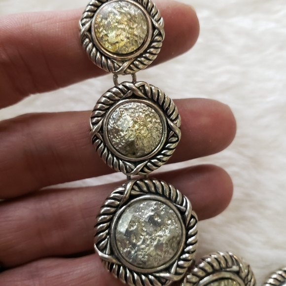 Bohemian Cowgirl Lucky 7 Concho Necklace Southwest Boho Style - Picture 2 of 7